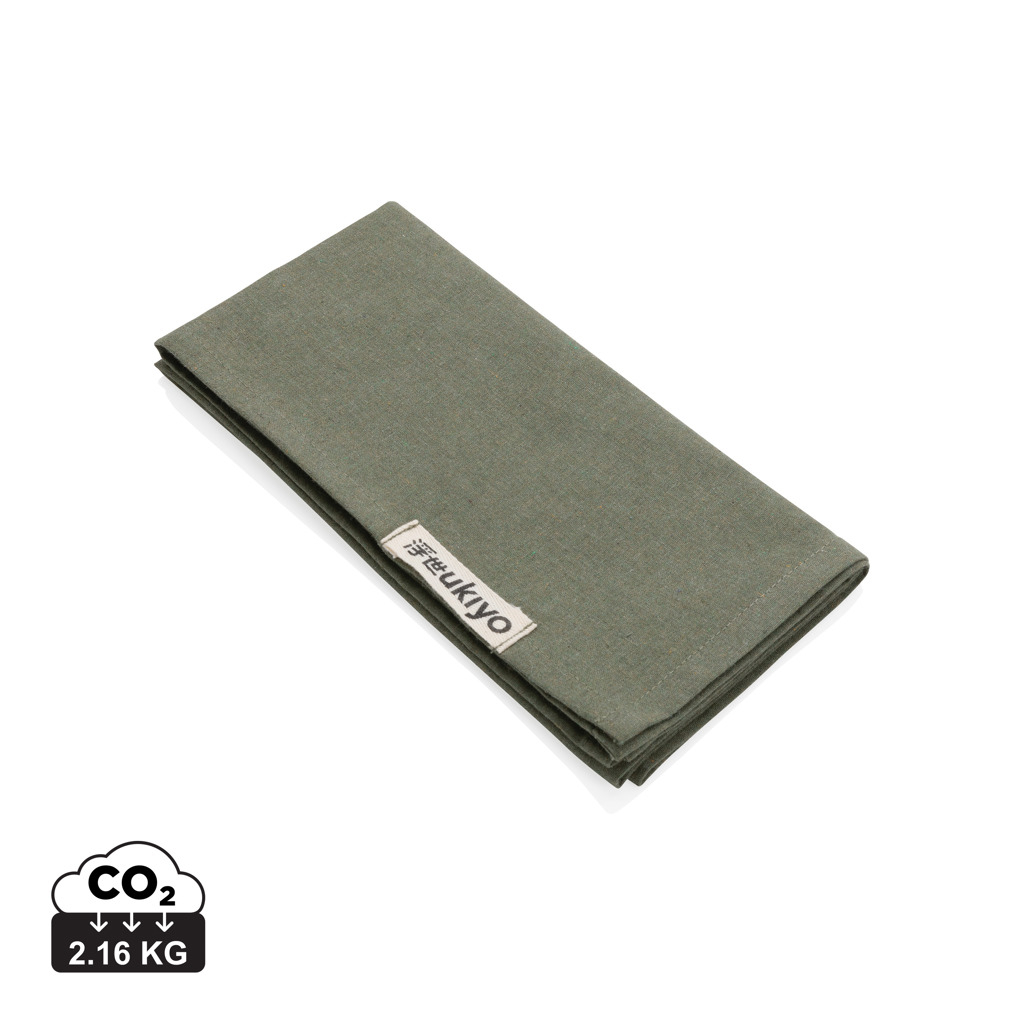 4 serviettes de table publicitaires 45x45cm Ukiyo IMPACT Vert 